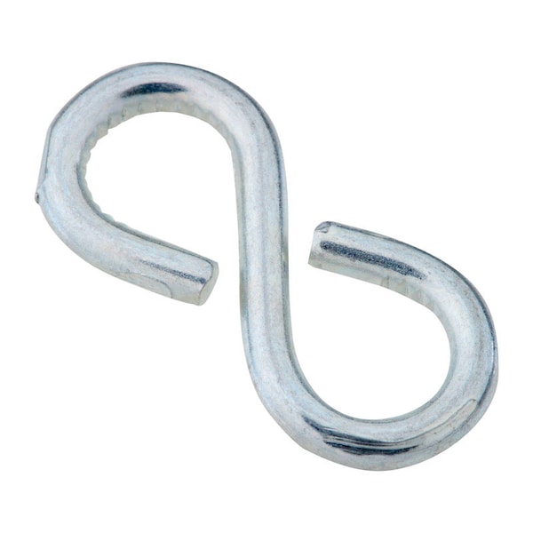 National Hardware National Hardware Zinc-Plated Silver Steel 1-1/8 in. L Closed S-Hook 15 lb 6 pk N121-392 - main